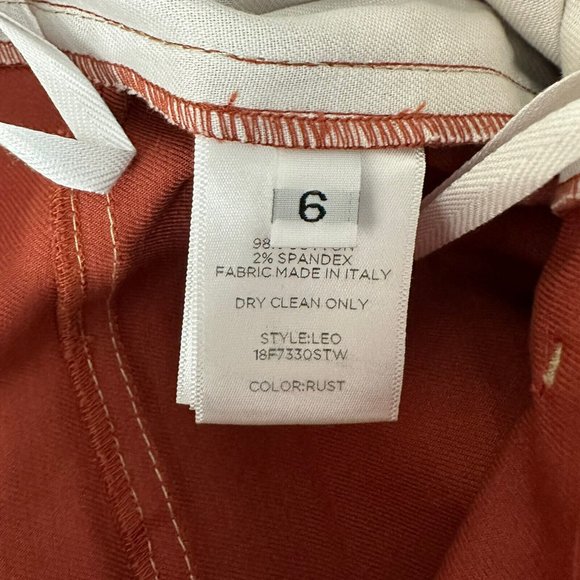 Land Of Distraction Rust Burnt Orange Shorts Sz 6 High Waist Leo - Picture 7 of 9